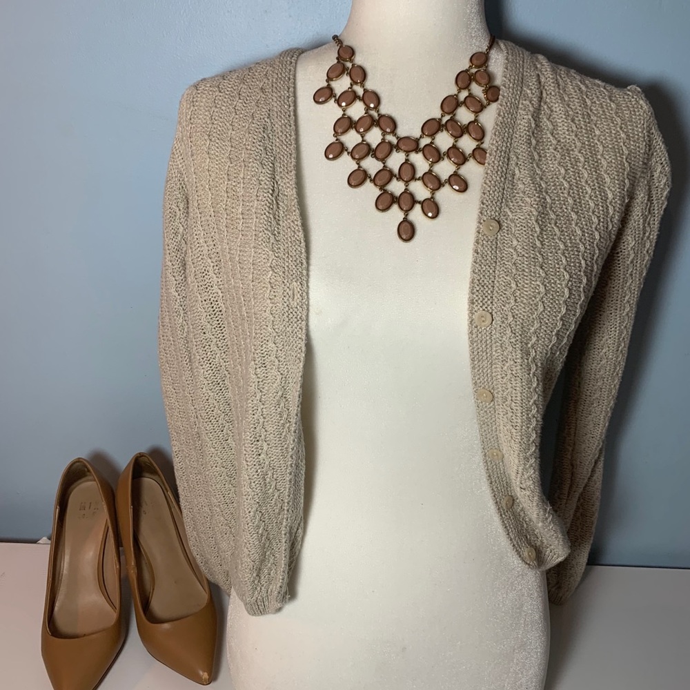 ANN TAYLOR BEIGE SWEATER